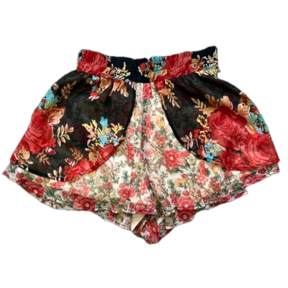 Floral Layered Shorts